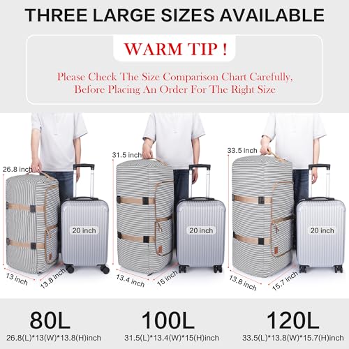 Thumbnail 1 de VS VOGSHOW Vogshow bolsa de viaje plegable grande impermeable 80L con compartimento para zapatos