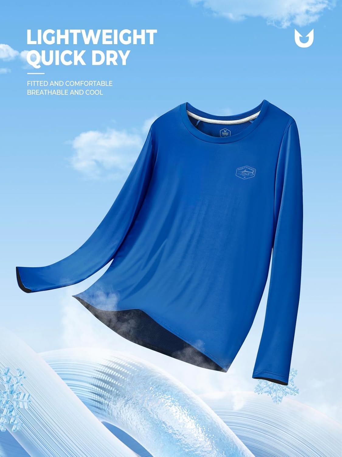 Thumbnail 4 de NORTHYARD Men's UPF 50+ Sun Protection Rash Guard - Long Sleeve Quick-Dry Beach Tee