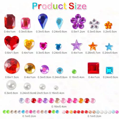 Thumbnail 1 de MYDBUYSOME 2774pcs Gem Stickers Jewels for Crafts