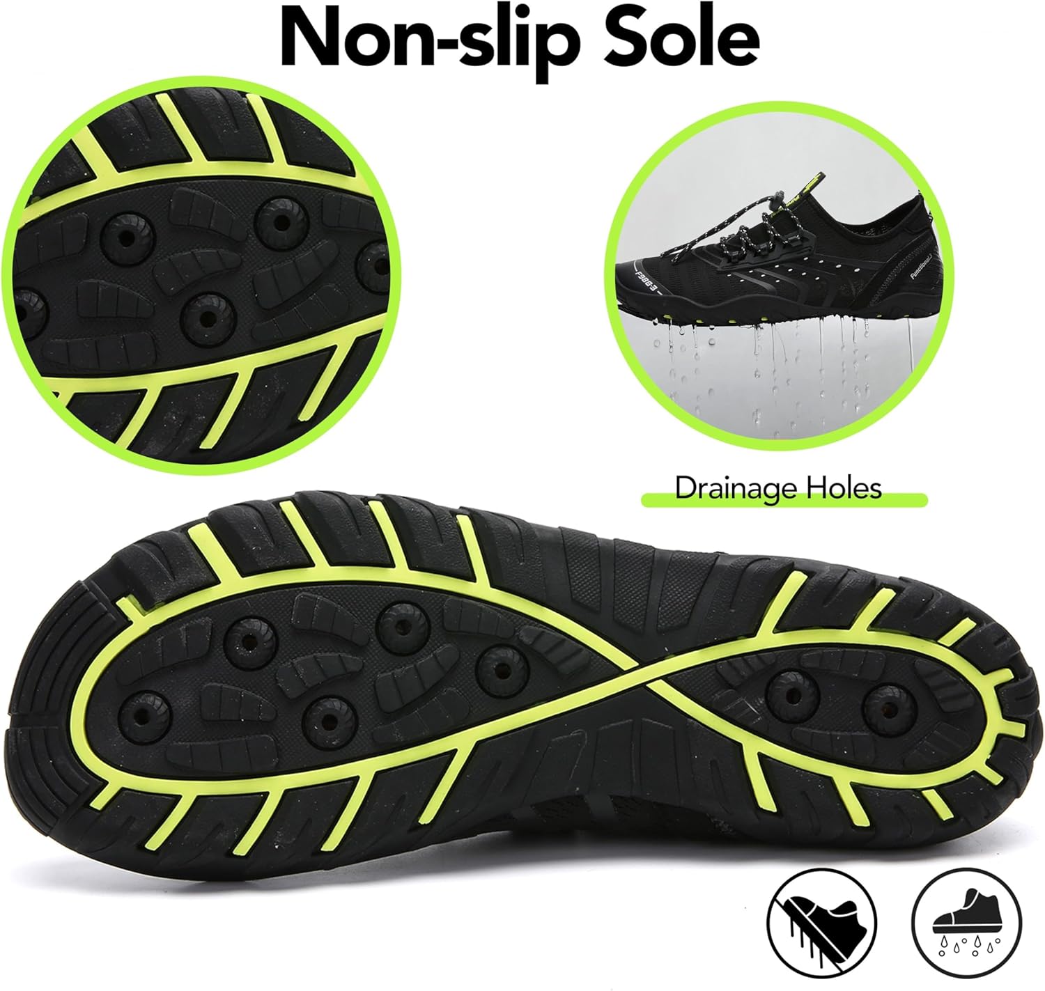 Thumbnail 4 de SAGUARO Badeschuhe – Aquaschuhe Strandschuhe Surfschuhe für Damen, Herren und Kinder (Gr. 35–48)