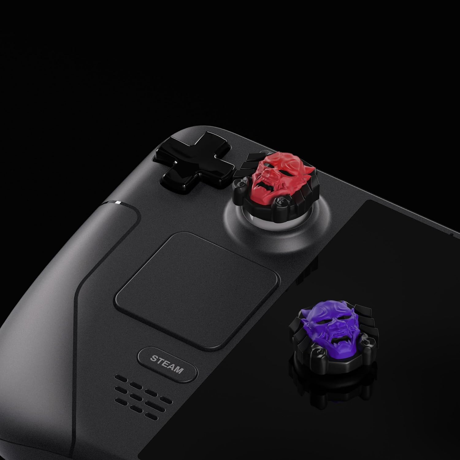 Thumbnail 2 de PlayVital Thumb Grip Caps for Steam Deck LCD & OLED, PS Portal Remote Player – Oni Demons