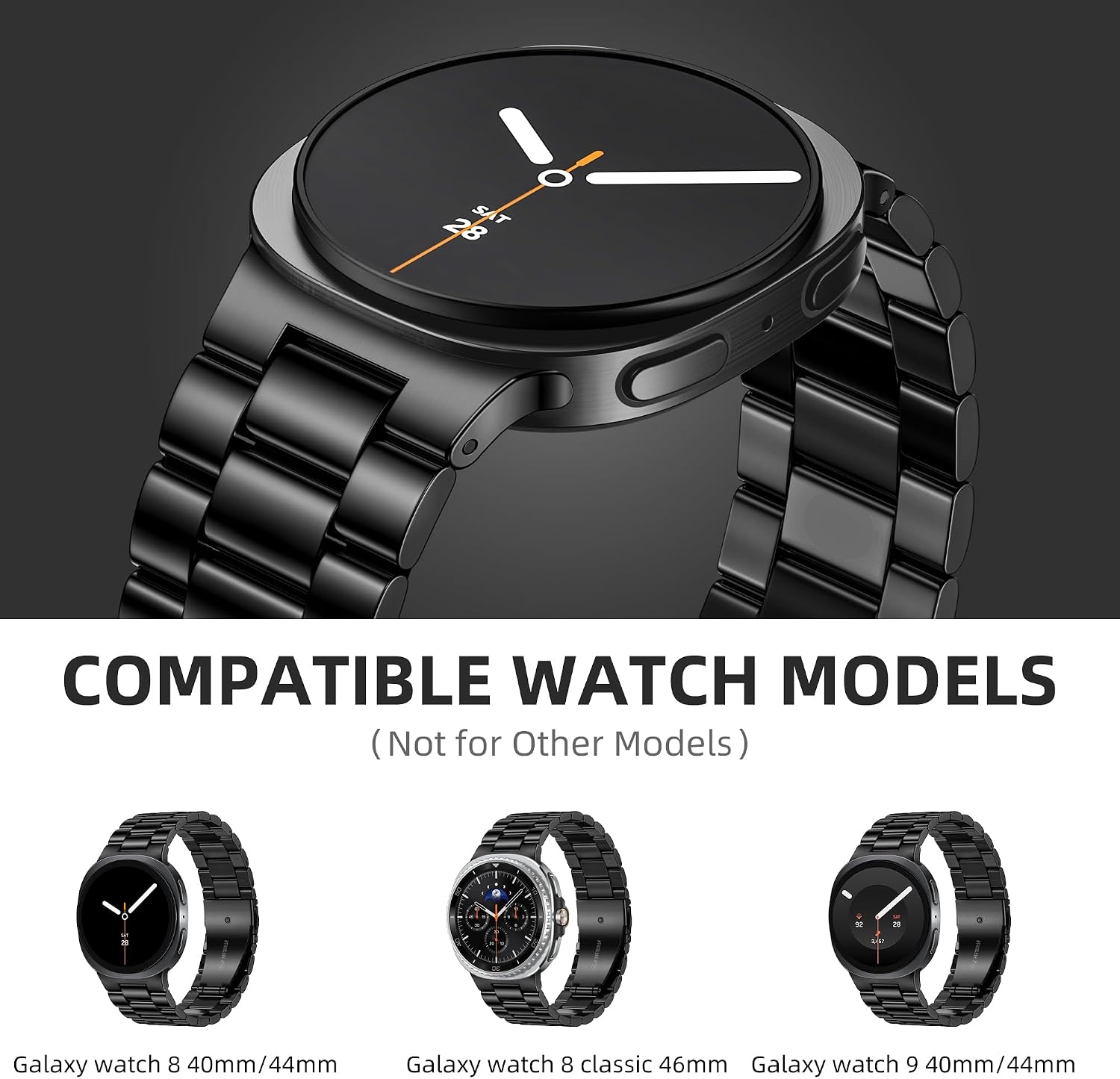 Detalle 2 de Lerobo Samsung Galaxy Watch Band, 316 Stainless Steel