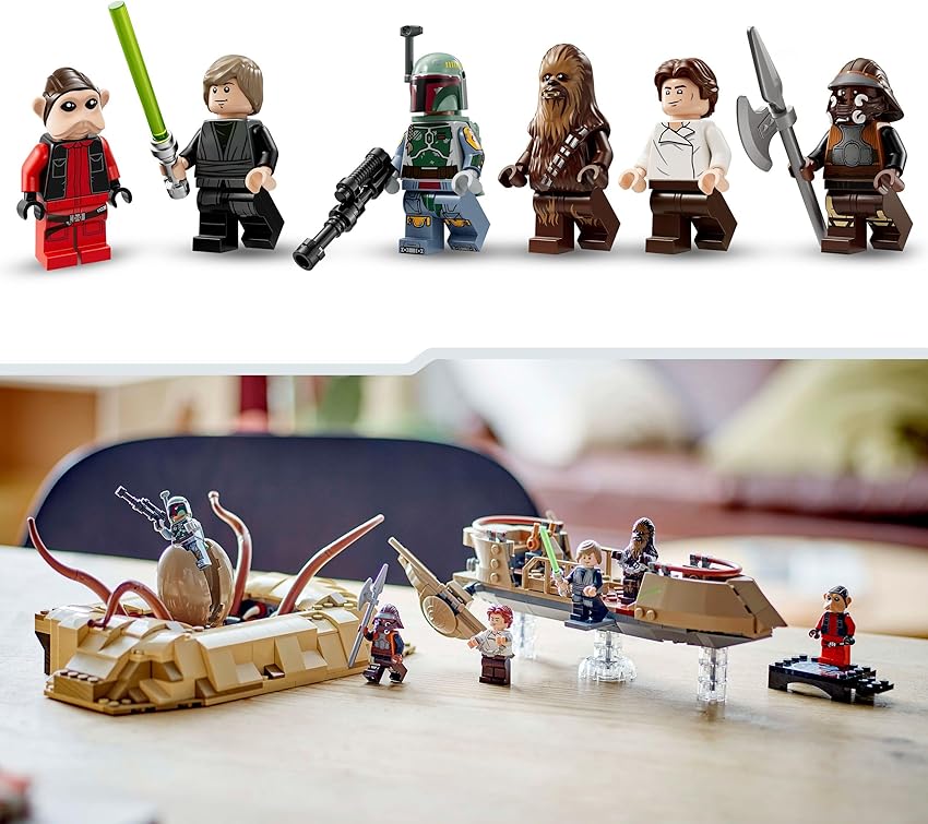 Detalle 1 de LEGO Star Wars 75396: Esquife del Desierto y Sarlacc 🚀