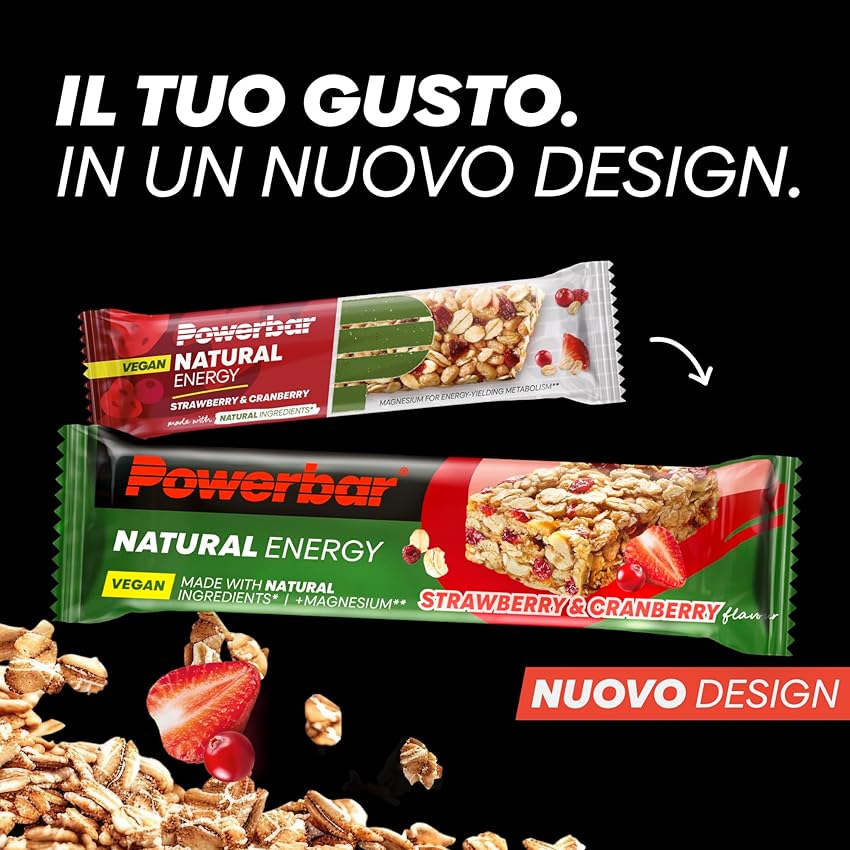 Detalle 2 de Powerbar Natural Energy Cereal 🍓🫙 Strawberry & Cranberry 18x40g