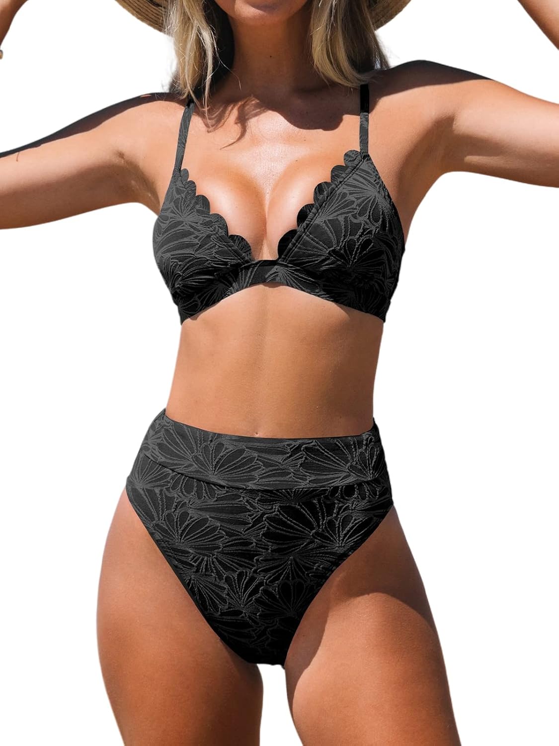Detalle de CUPSHE Bikini Set Taille Haute Croisé