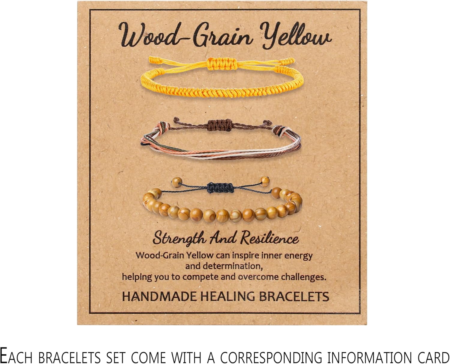 Thumbnail 6 de XIANNVXI 3 Pcs Women Handmade Healing Bracelets Set