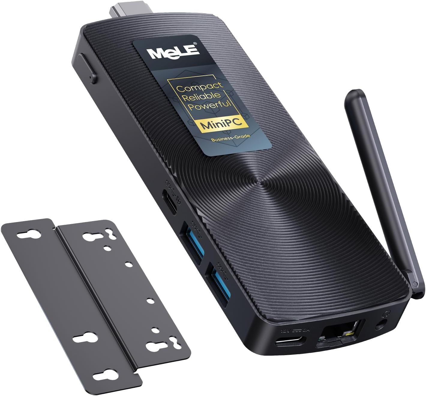 Detalle de MeLE Upgraded PCG02 Fanless Mini PC Stick with Windows 11 Pro, N100 CPU, 8GB RAM, 256GB SSD