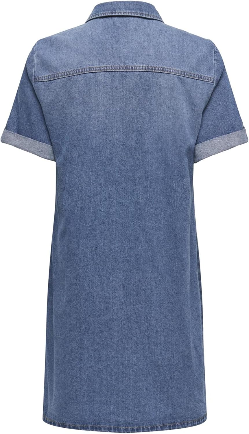 Detalle de ONLY Jeanskleid ONLLISA Kurzes Kleid – Denim Dress