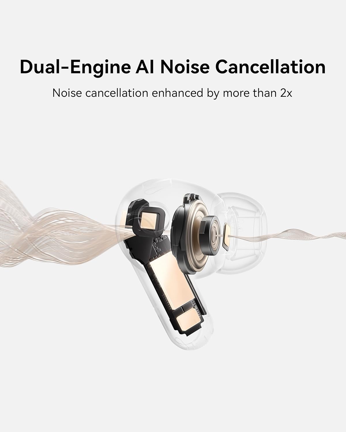 Thumbnail 1 de HUAWEI FreeBuds Pro 5 Wireless Earbuds (Gold) — Dual-Engine AI noise cancelling, secure fit & IP57