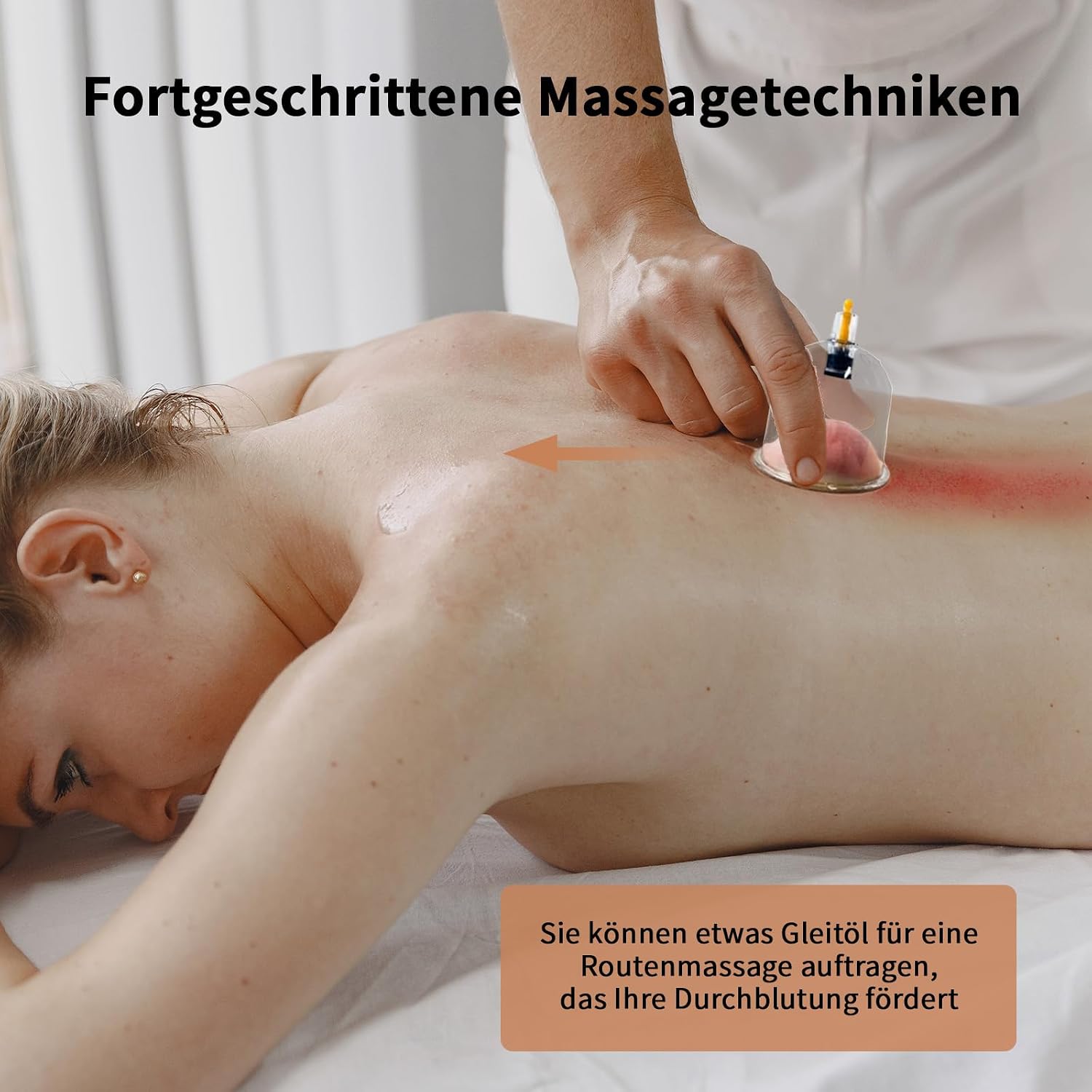 Thumbnail 6 de Schröpfgläser mit Vakuumpumpe & Therapiemagneten + Faszien-Schaber – 18 Stück gegen Verspannungen, Cellulite und Lymphdrainage