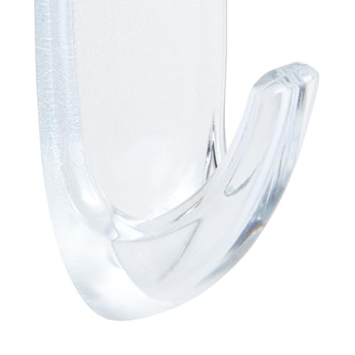 Thumbnail 15 de Command Medium Hooks, Clear: 7 Hooks and 10 Adhesive Strips for Damage-Free Organisation