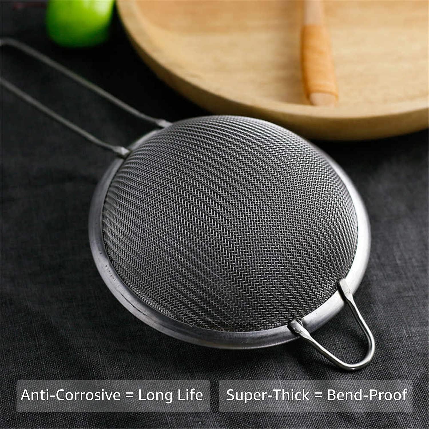 Thumbnail 3 de Sieve/Strainer (Pack of 3) | 8cm, 12cm & 18cm | Marine-Grade Stainless Steel Finest Mesh