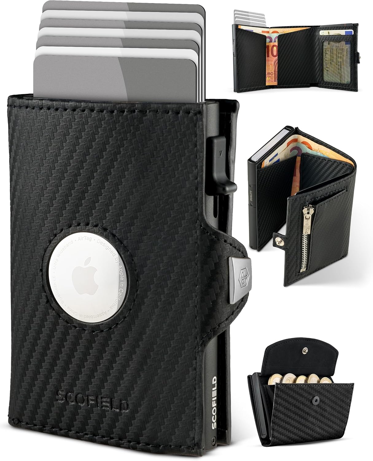 Detalle de SF SCOFIELD Airtag Wallet 9-10 Karten