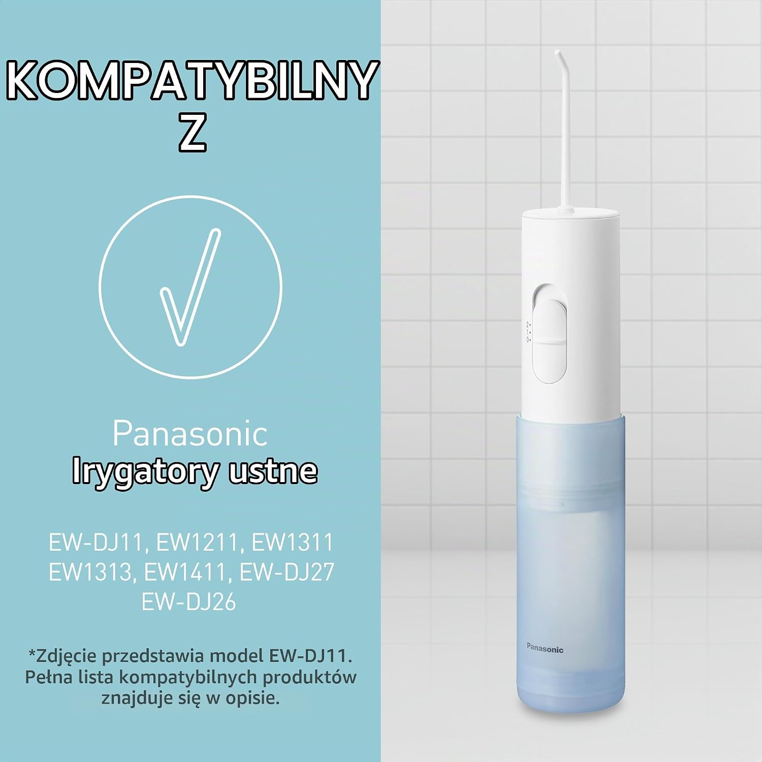 Detalle 2 de Panasonic WEW0987W503 – 2 końcówki do irygatora do przestrzeni międzyzębowych