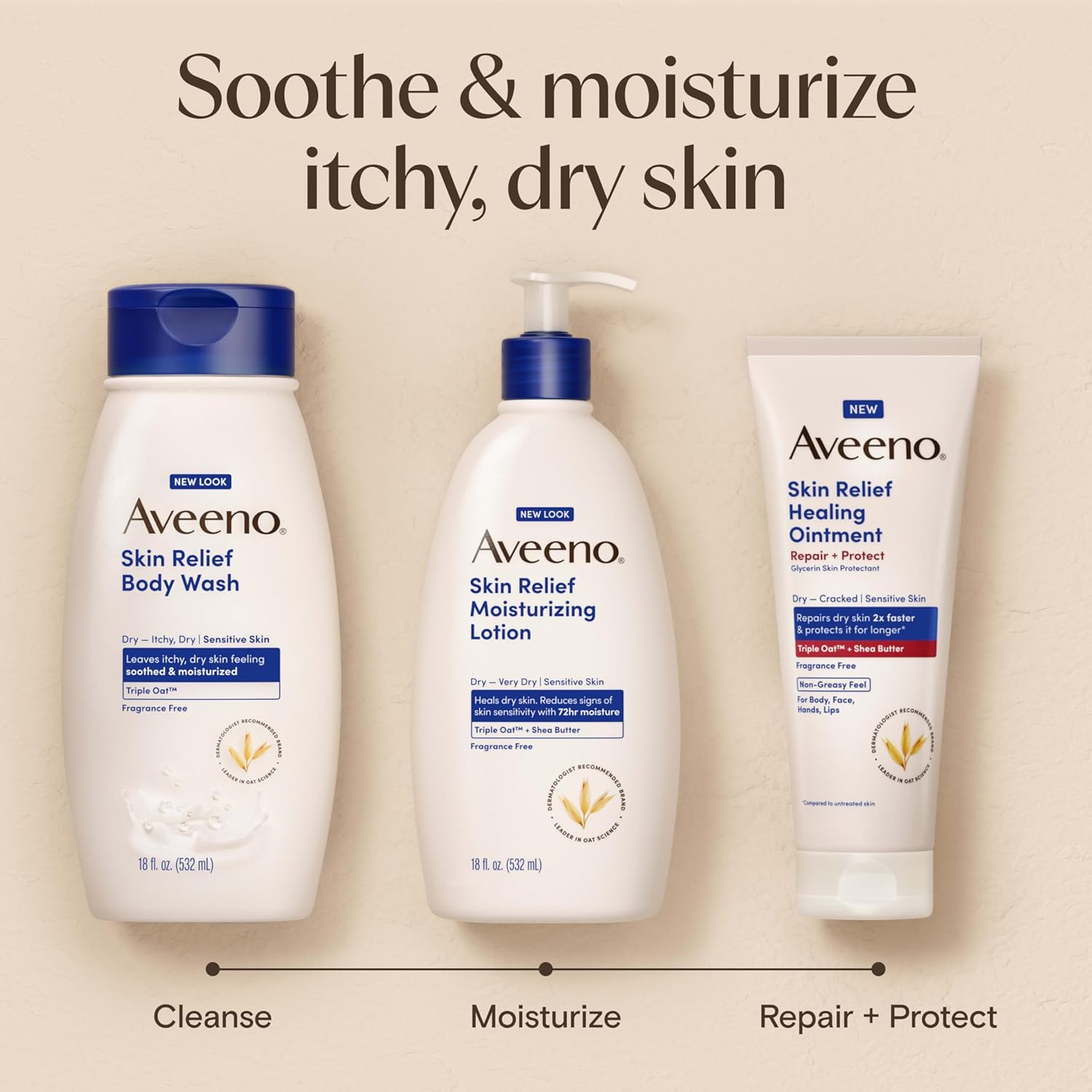Thumbnail 6 de Aveeno Skin Relief Moisturizing Lotion 33 fl oz