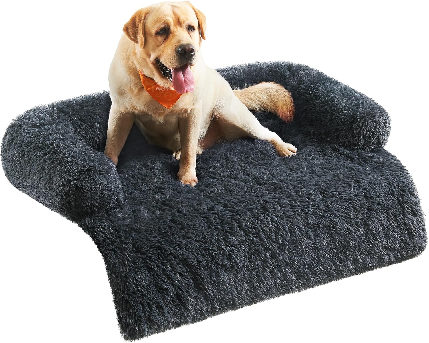 Detalle de Feandrea FluffyHug XXL Dog Sofa Bed – Calming, Extra-Large 122 x 95 cm