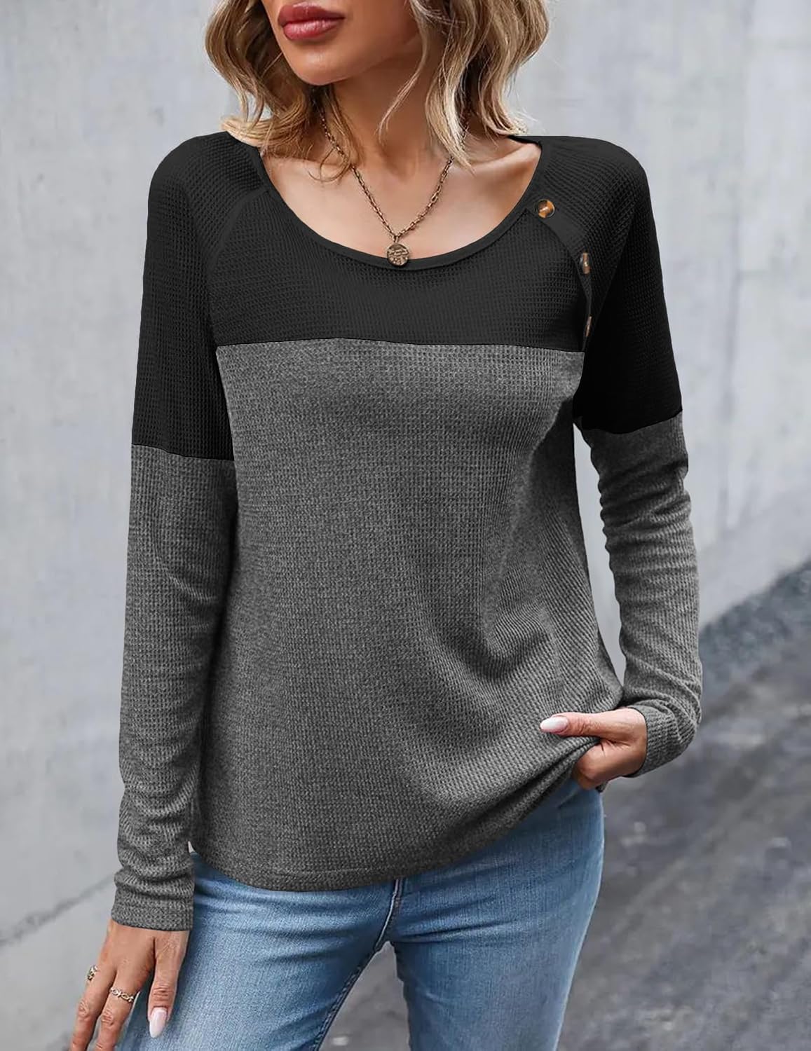 Thumbnail 3 de T-shirt manches longues femme Zeagoo, S à XXL
