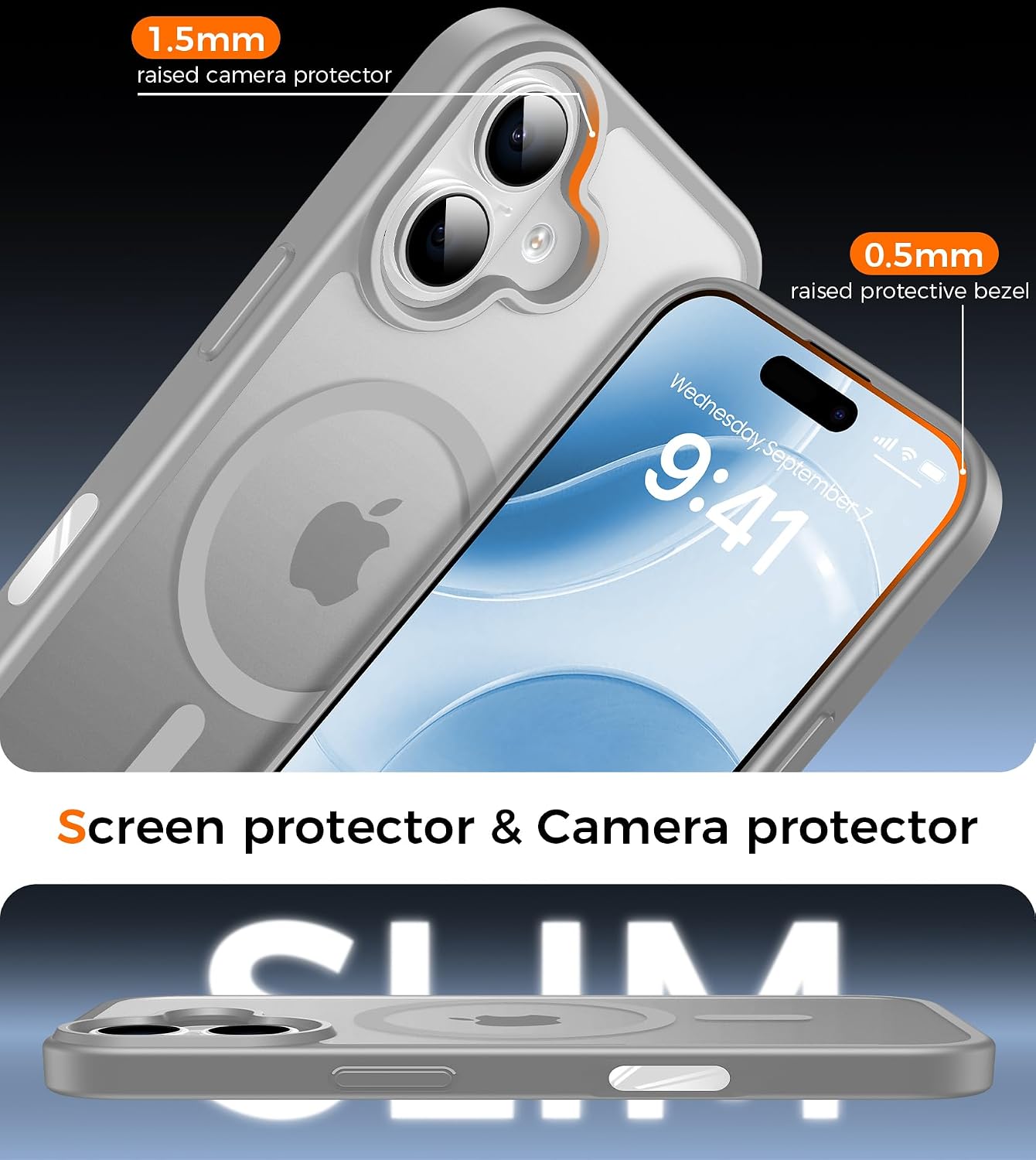 Detalle 2 de Guisessy iPhone 17, coque MagSafe 3 en 1