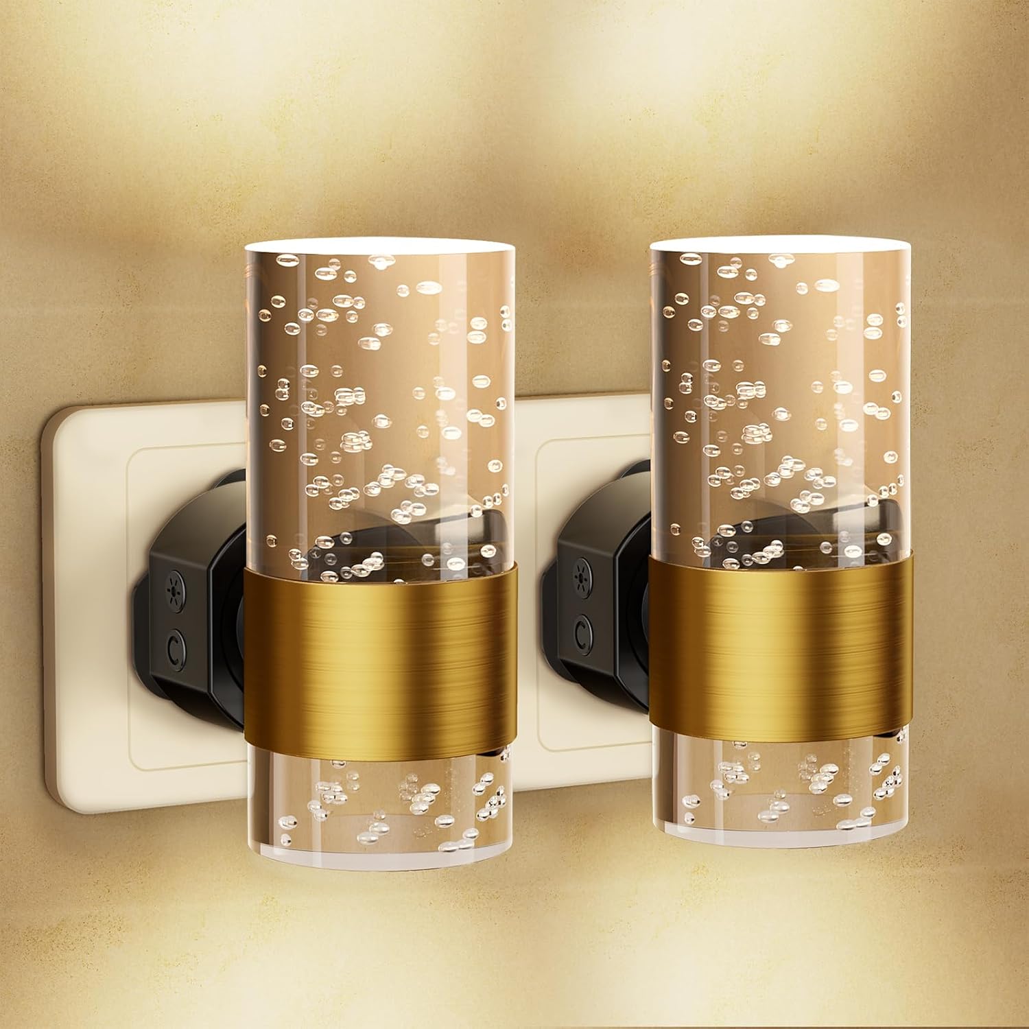 Detalle de Night Light Plug in Wall 2 Pack 0-100LM