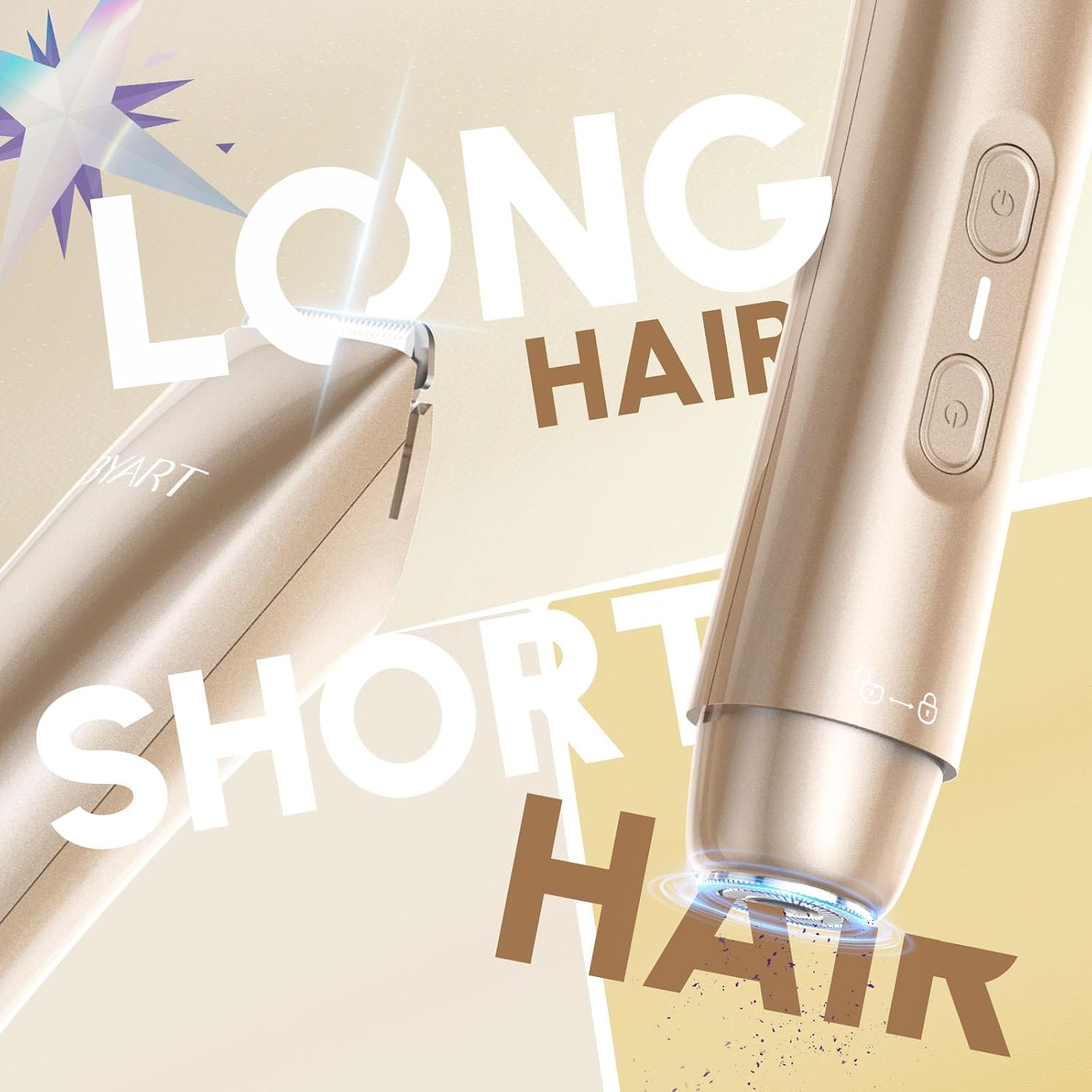 Thumbnail 2 de BYART TC-029B 2-in-1 Bikini Trimmer, IPX7 Waterproof, Ceramic Blades