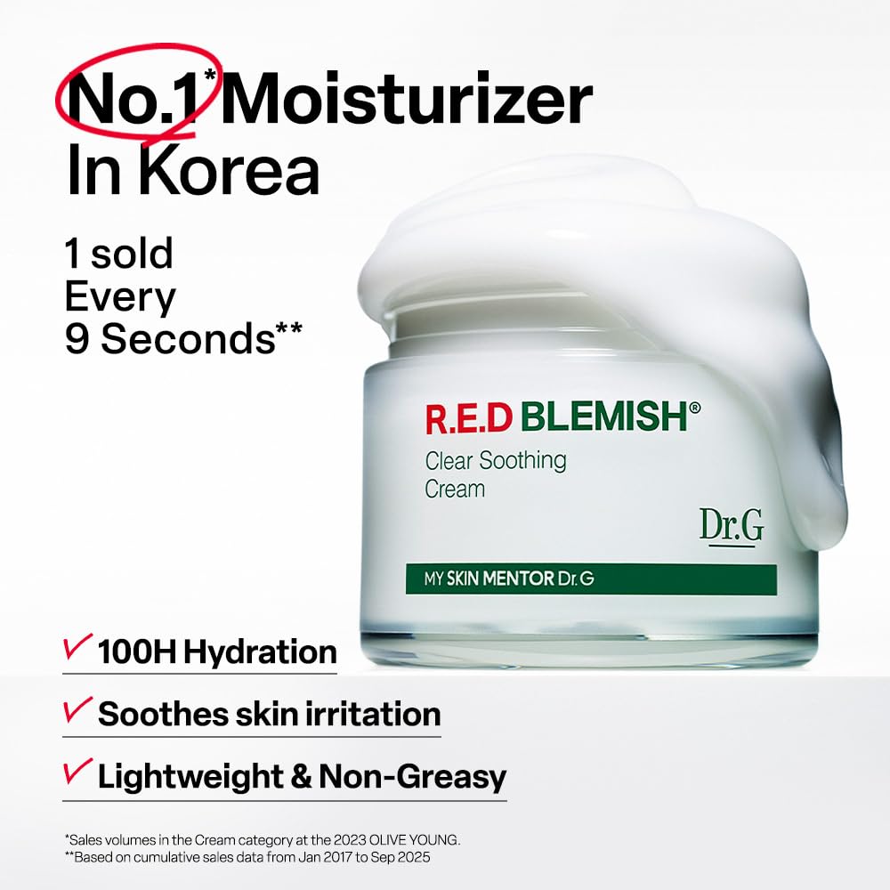 Thumbnail 1 de Dr. G R.E.D. Blemish Clear Soothing Cream – Calming Korean Moisturizer for Redness