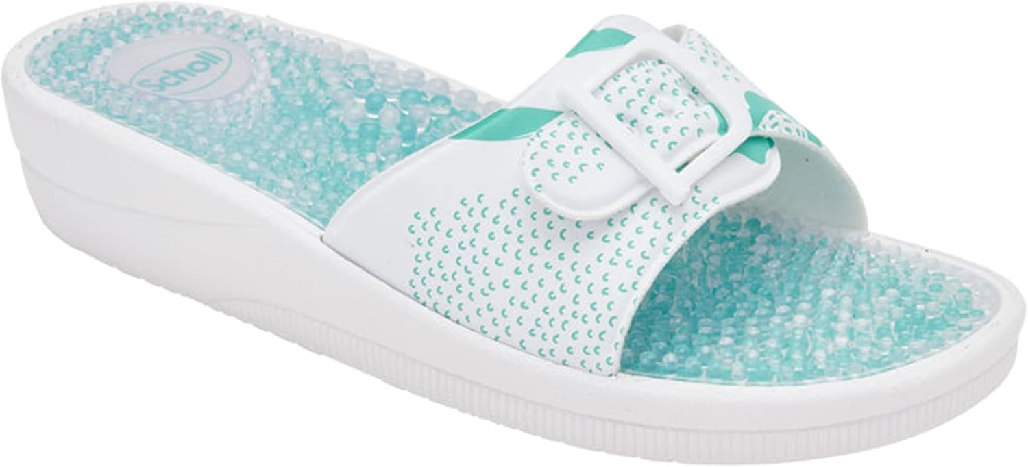 Detalle de Scholl New Massage SandaliDonna: comfortevole relax con suola massaggiante e cinturino regolabile