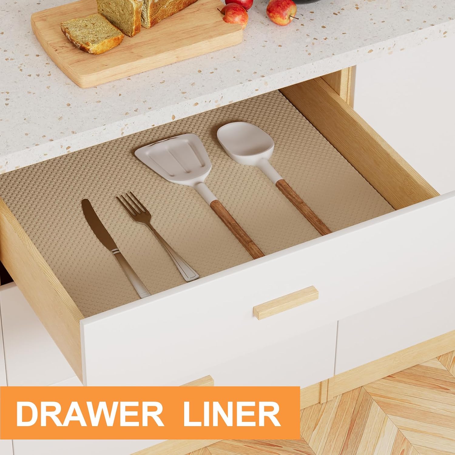 Thumbnail 2 de Shelf Liners for Kitchen Cabinets Waterproof 10" Wide Organizer