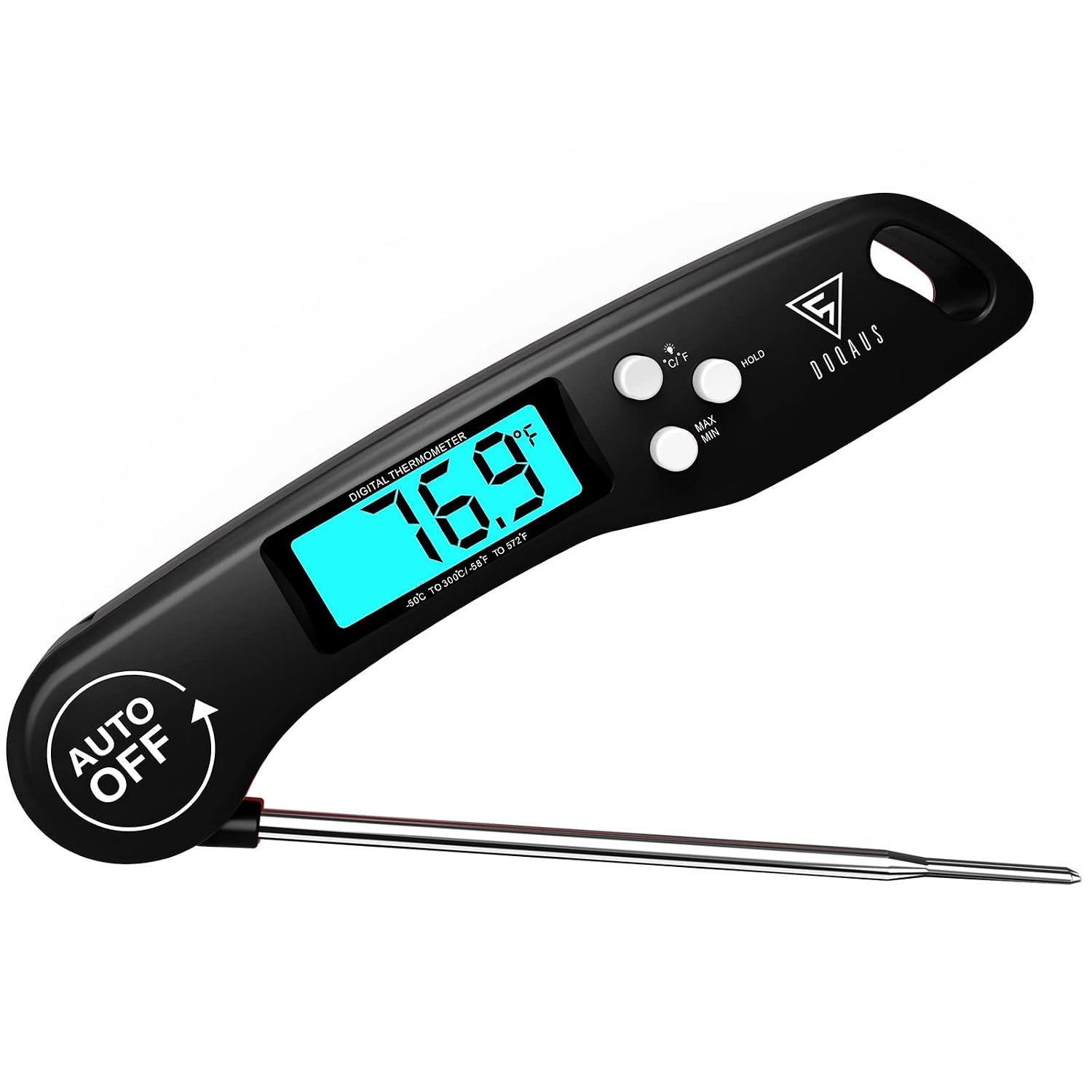 Detalle de DOQAUS Digital Meat Thermometer, Instant-Read with Backlit Rotating Display