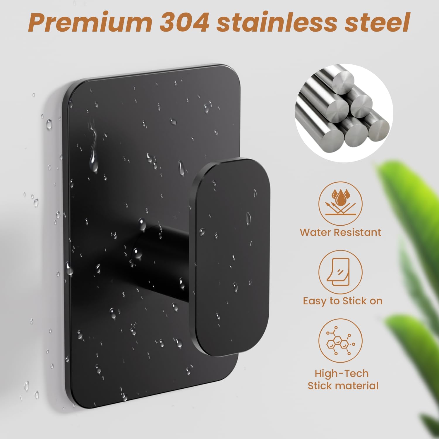 Thumbnail 5 de Aikzik 4 Pack Large Self Adhesive Hooks 12kg