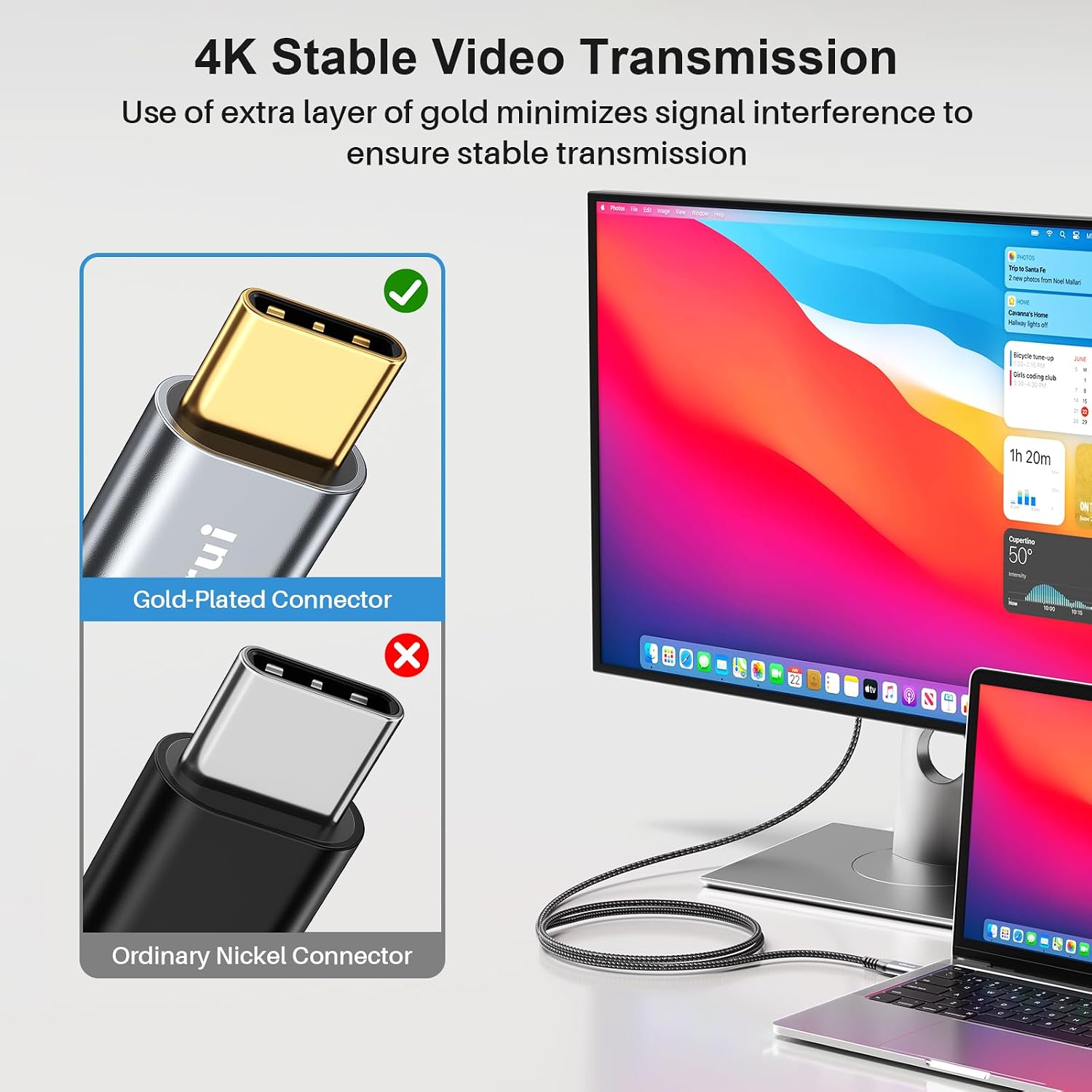 Thumbnail 4 de USB C to HDMI Cable 1m 4K@60Hz