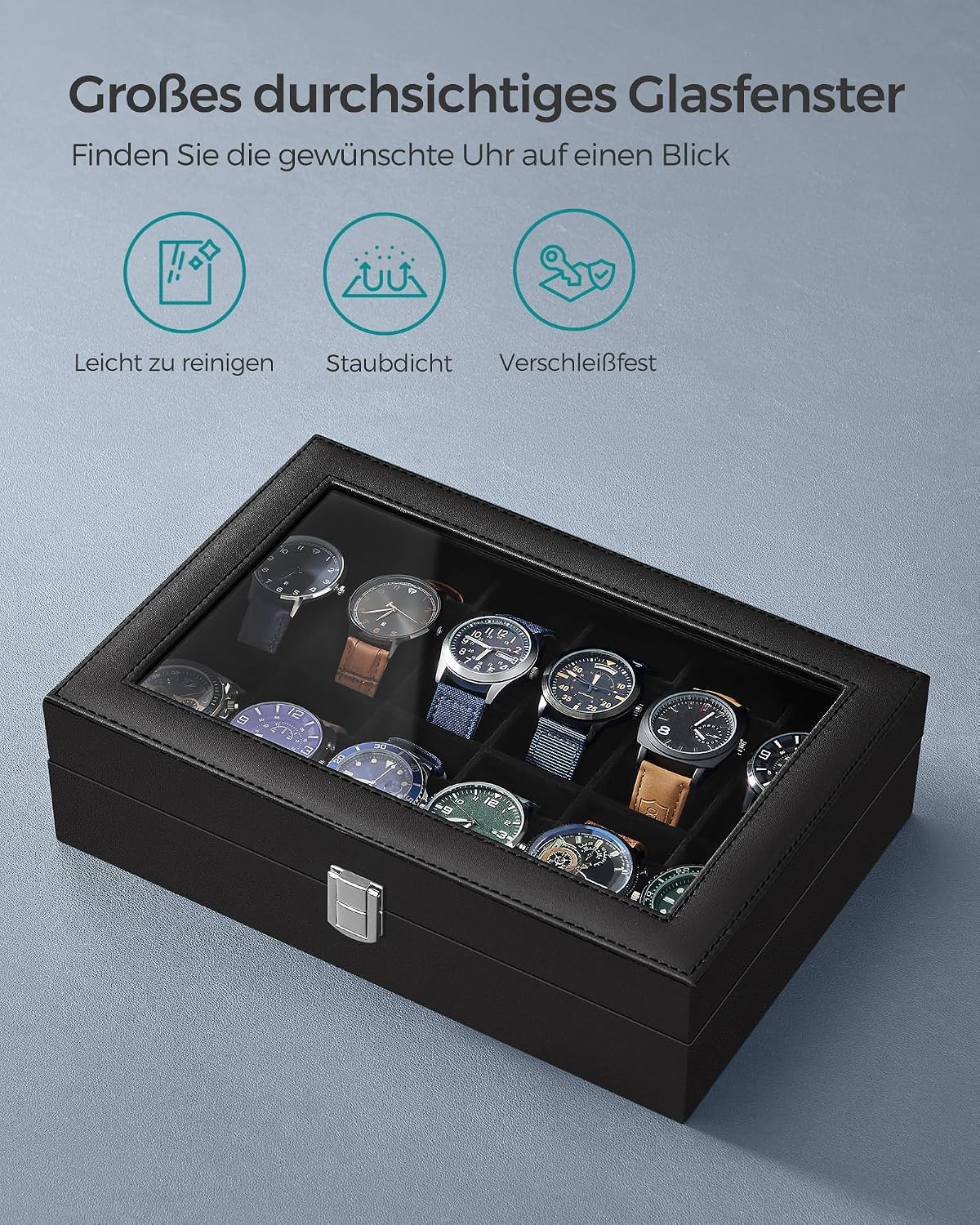 Thumbnail 3 de SONGMICS Uhrenbox mit 12 Fächern