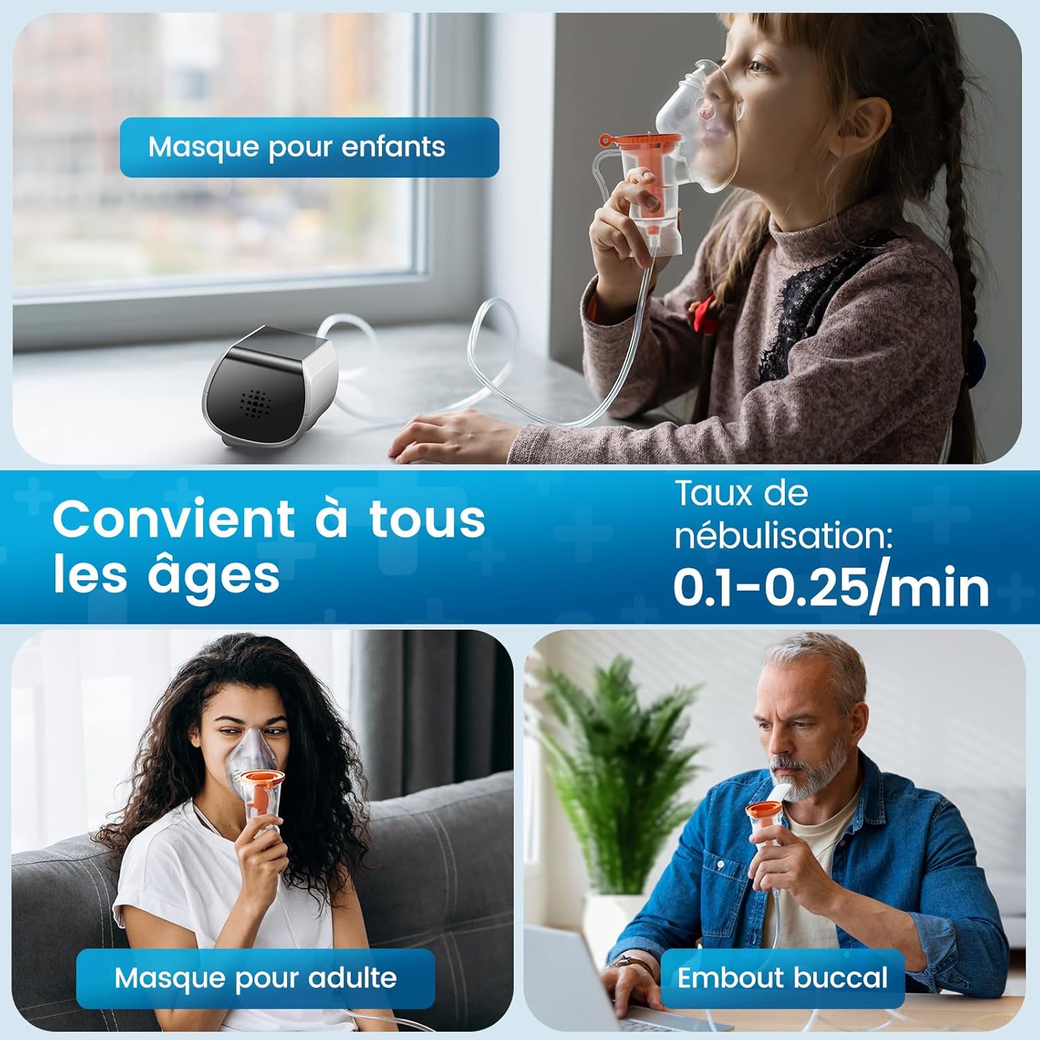 Detalle 2 de Nebulisateur LED Inhalateur Intelligent 8 ml