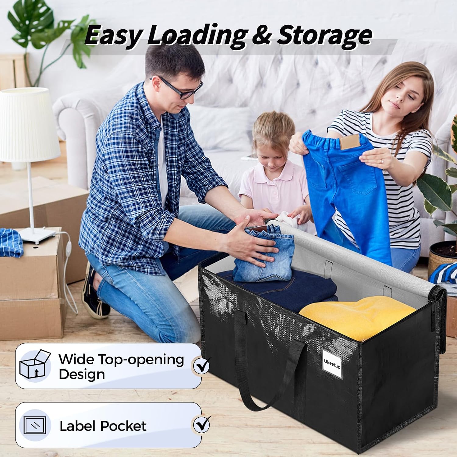 Detalle 1 de Ukeetap Clothing Storage Bags, 16-Pack
