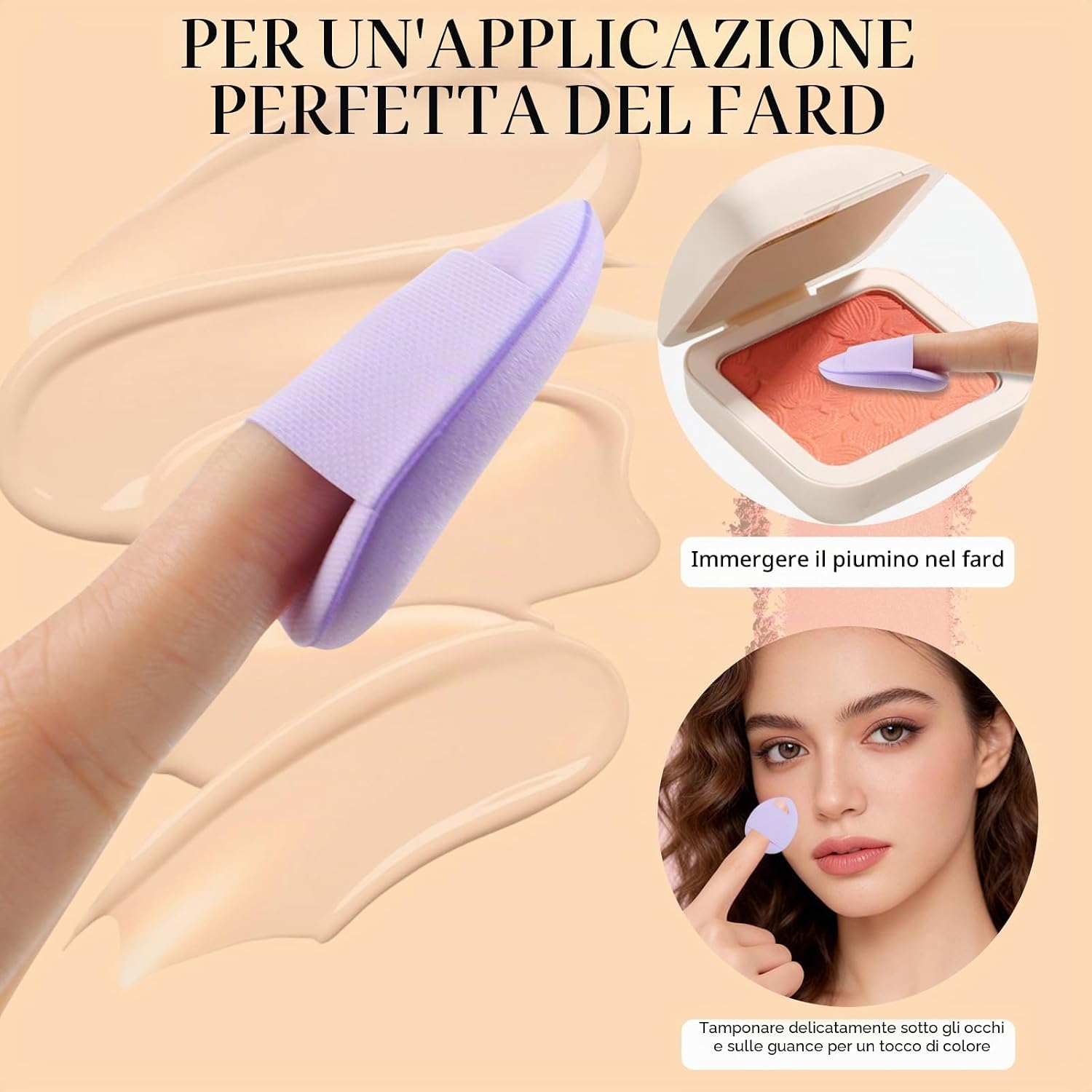 Thumbnail 5 de DUAIU 16 Spugnette Trucco Make Up: Set di Beauty Blender Riutilizzabili, 2 in 1, con Contenitore Portatile