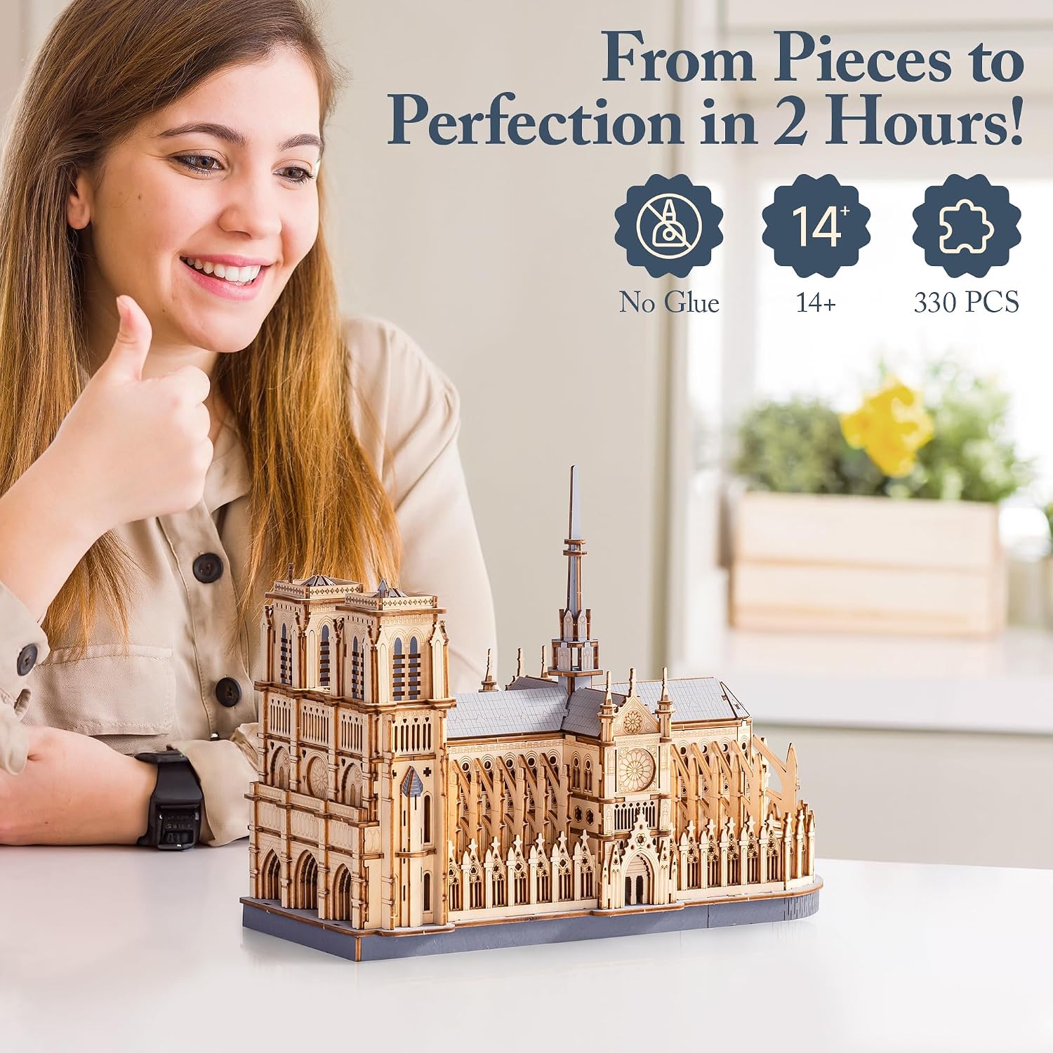 Thumbnail 6 de ROBOTIME Notre Dame 1:460 Wooden Model
