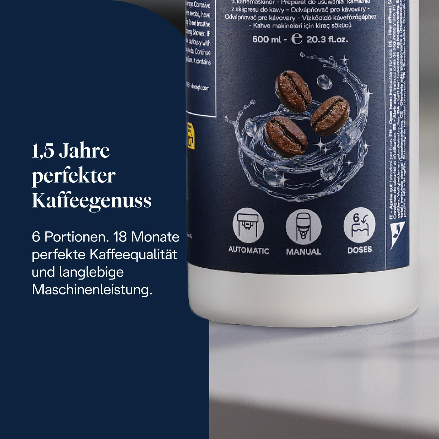 Thumbnail 2 de De'Longhi EcoDecalk Plus Entkalker – 600 ml, 6 Anwendungen