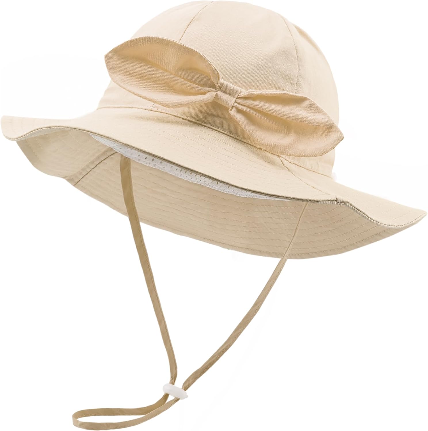 Detalle de DRESHOW Baby Sun Hat Toddler Sun Protection Animal Cap with Chin Strap UPF 50+