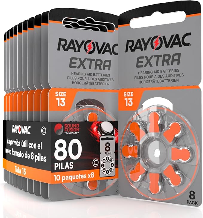 Detalle de Rayovac Extra 13 Audífono Baterías 10-Pack