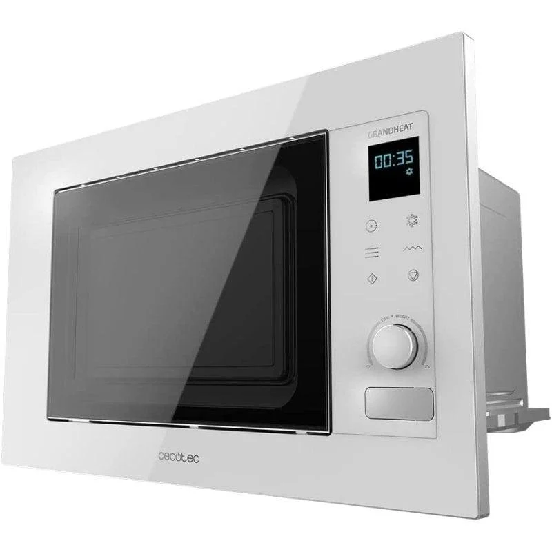 Detalle de Cecotec GrandHeat 2090 Built-in Touch White: Microondas integrable con Grill 21L