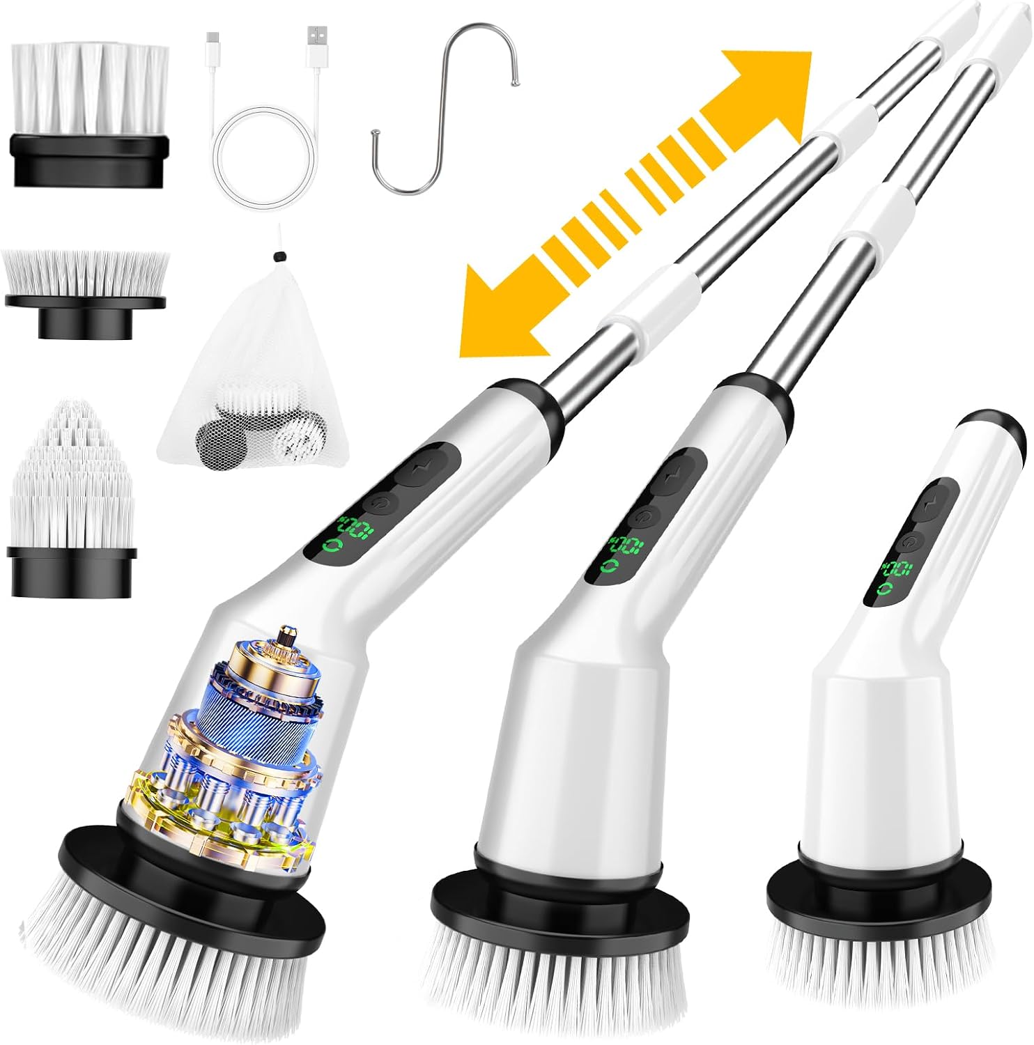 Detalle de Electric Spin Scrubber 2-Speed Cordless Brush 🧽