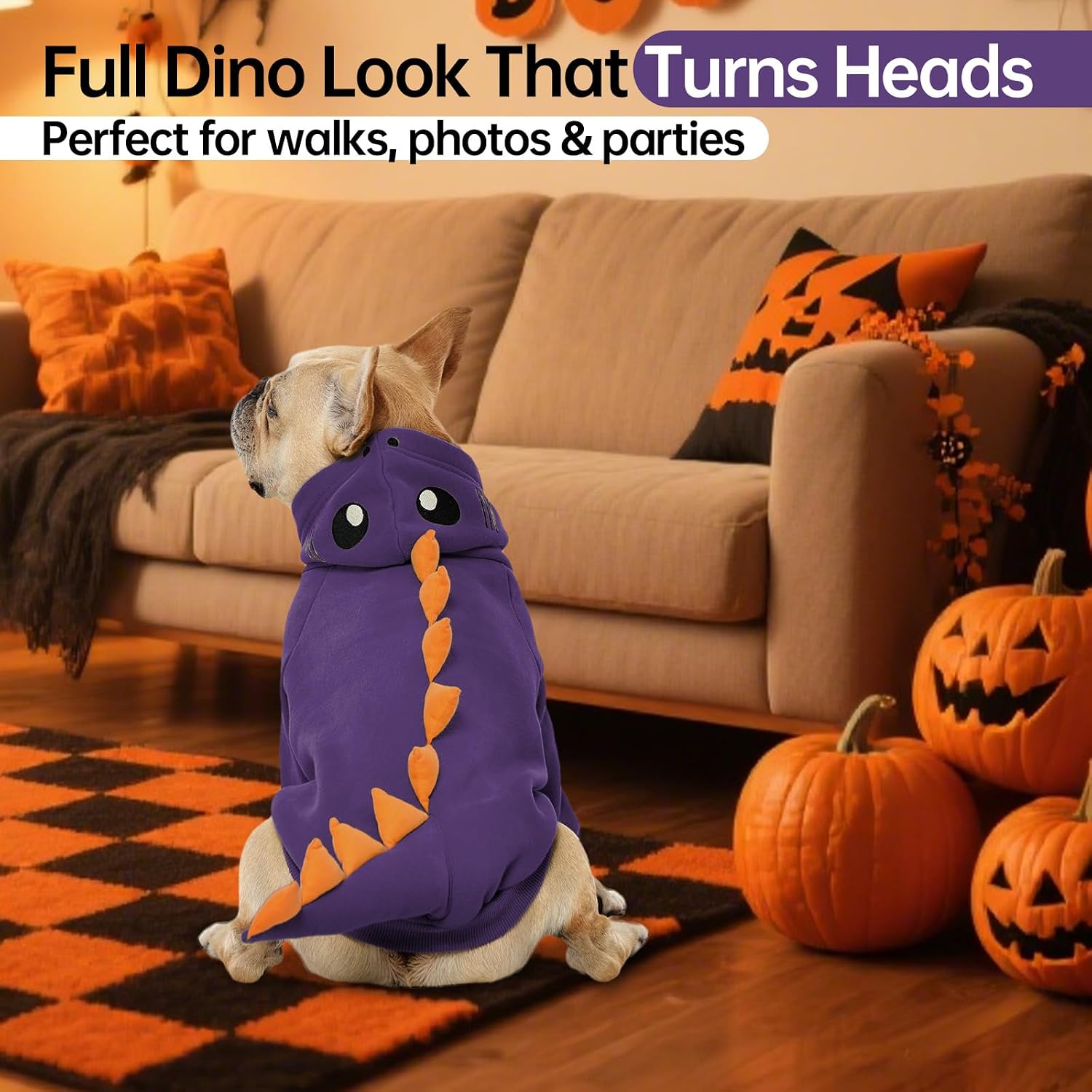 Thumbnail 4 de QBLEEV Dog Dinosaur Costume