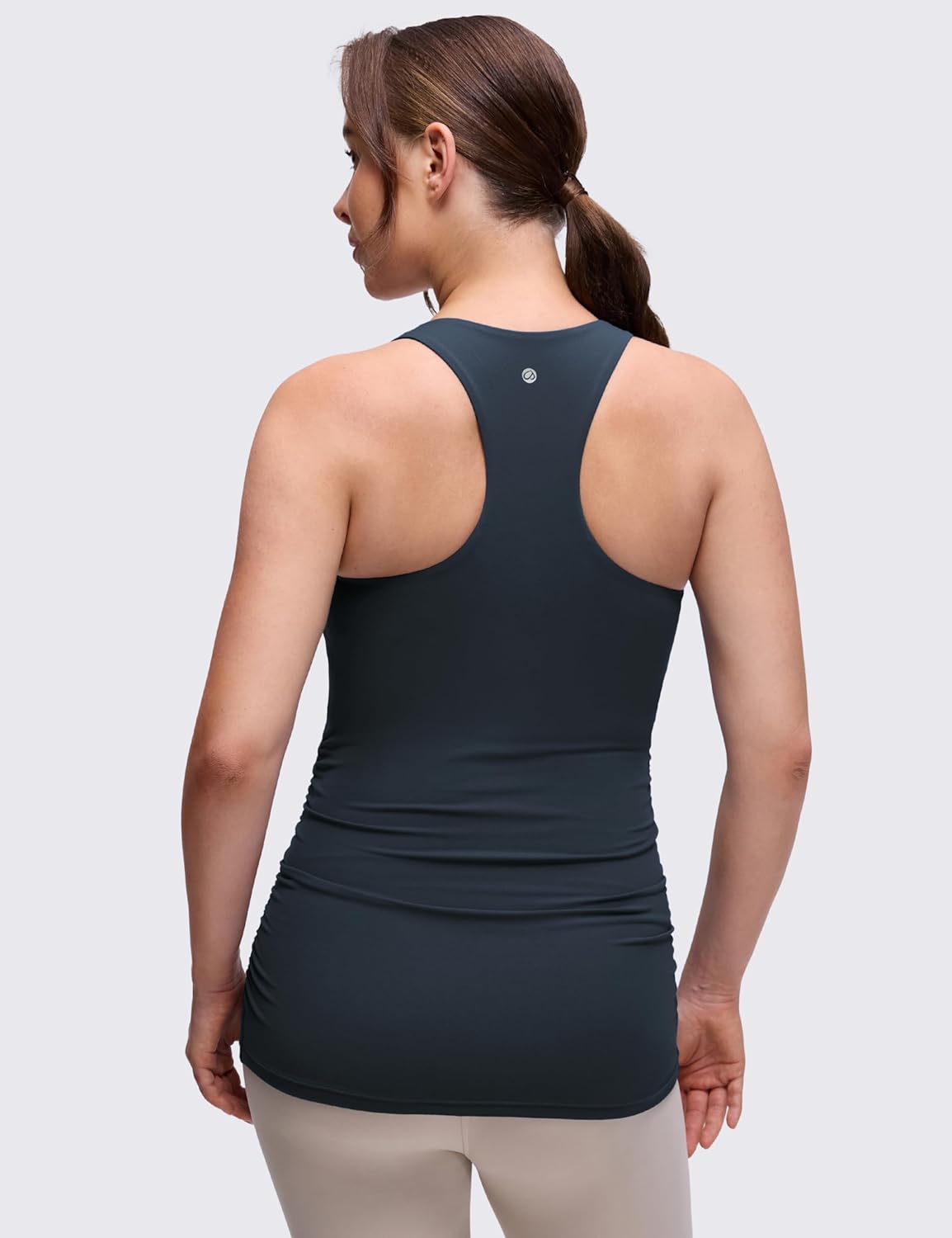 Detalle 2 de CRZ YOGA Butterluxe Donna Racerback Maternità – Cima imbottita con imbottiture removibili