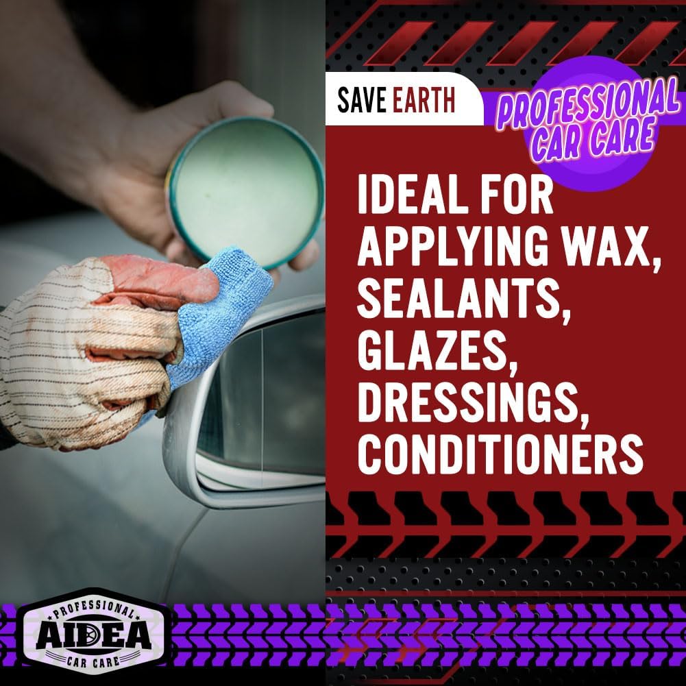 Detalle 2 de AIDEA Microfiber Applicator Pad 8-pack — applicator sponge 🧽