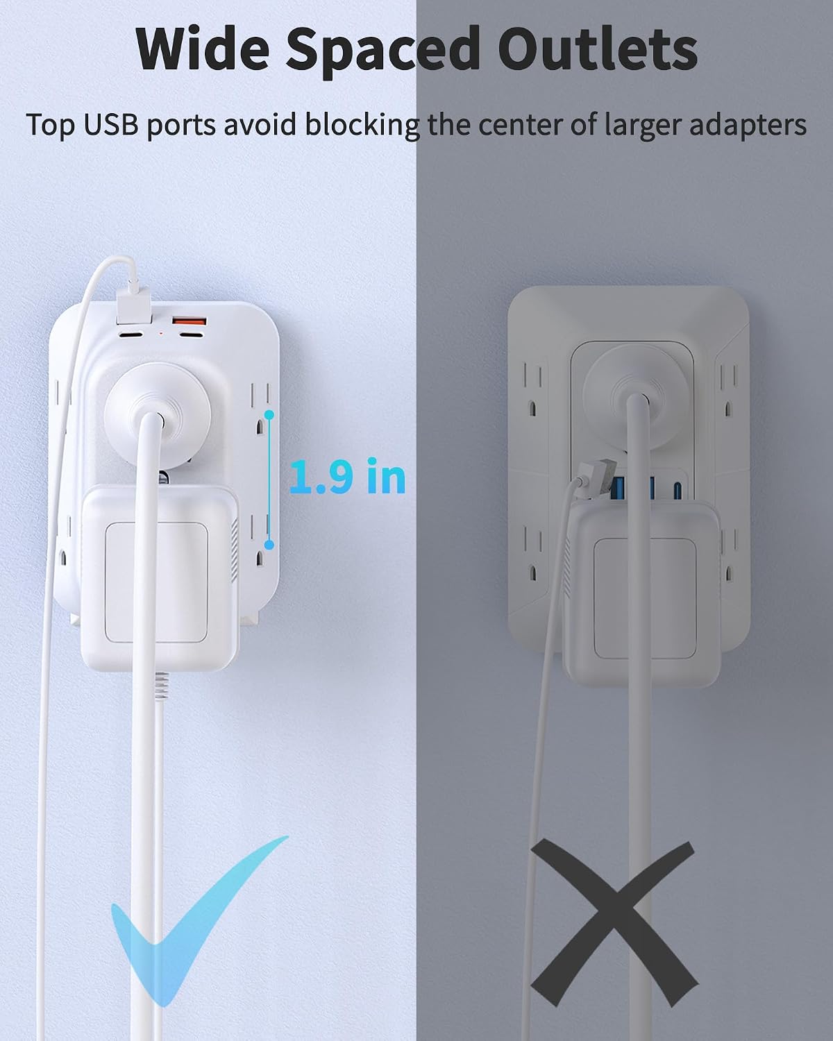 Detalle 1 de Outlet Extender 6-Outlet Surge Protector