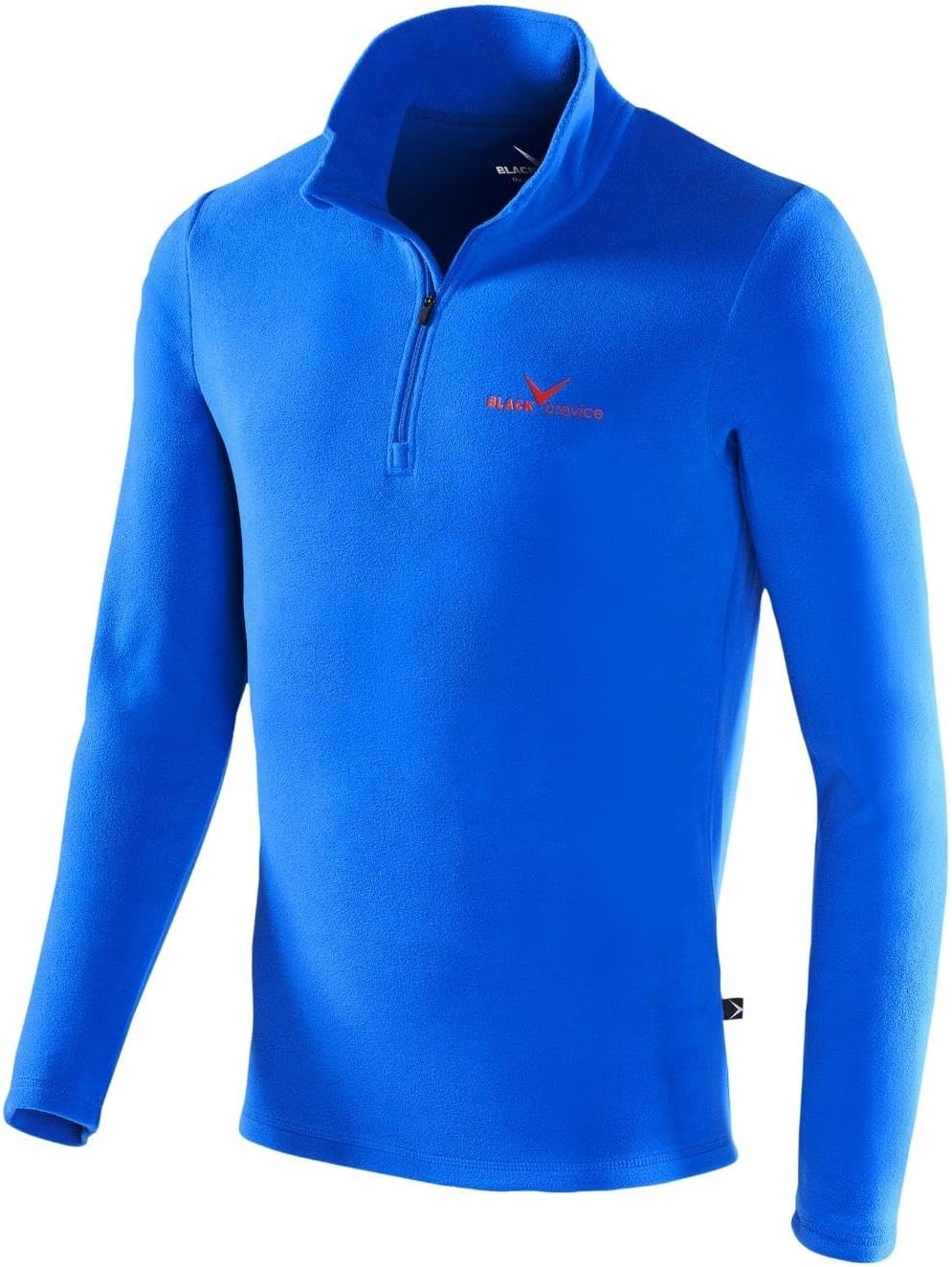 Detalle de Black Crevice Skirolli Maglia Uomo – Micropile caldo e traspirante, collo alto con zip