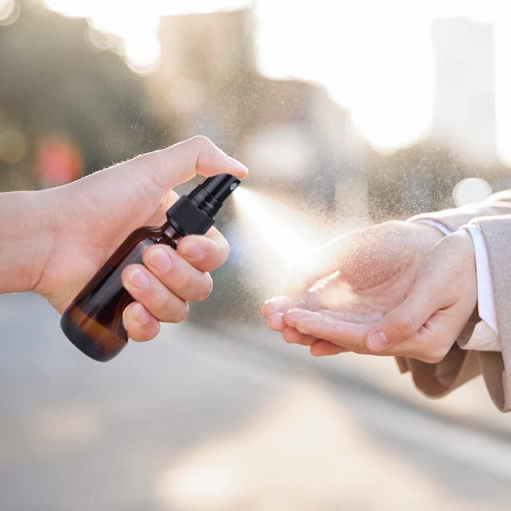 Thumbnail 2 de Wedama 2 oz Amber Glass Fine Mist Spray Bottles (16-Pack)