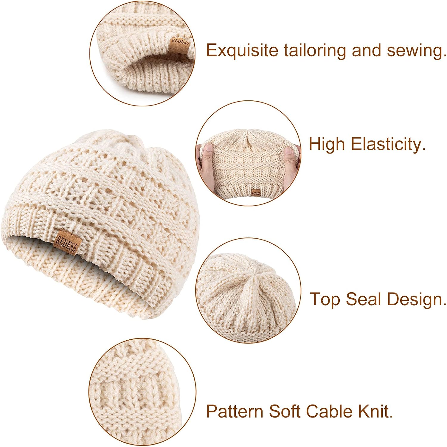 Detalle de REDESS Baby Beanie, 0–24 Months