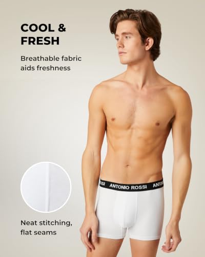 Detalle de Antonio Rossi Mens Boxers 12 Pack – Comfortable Cotton Boxer Shorts for Everyday Wear