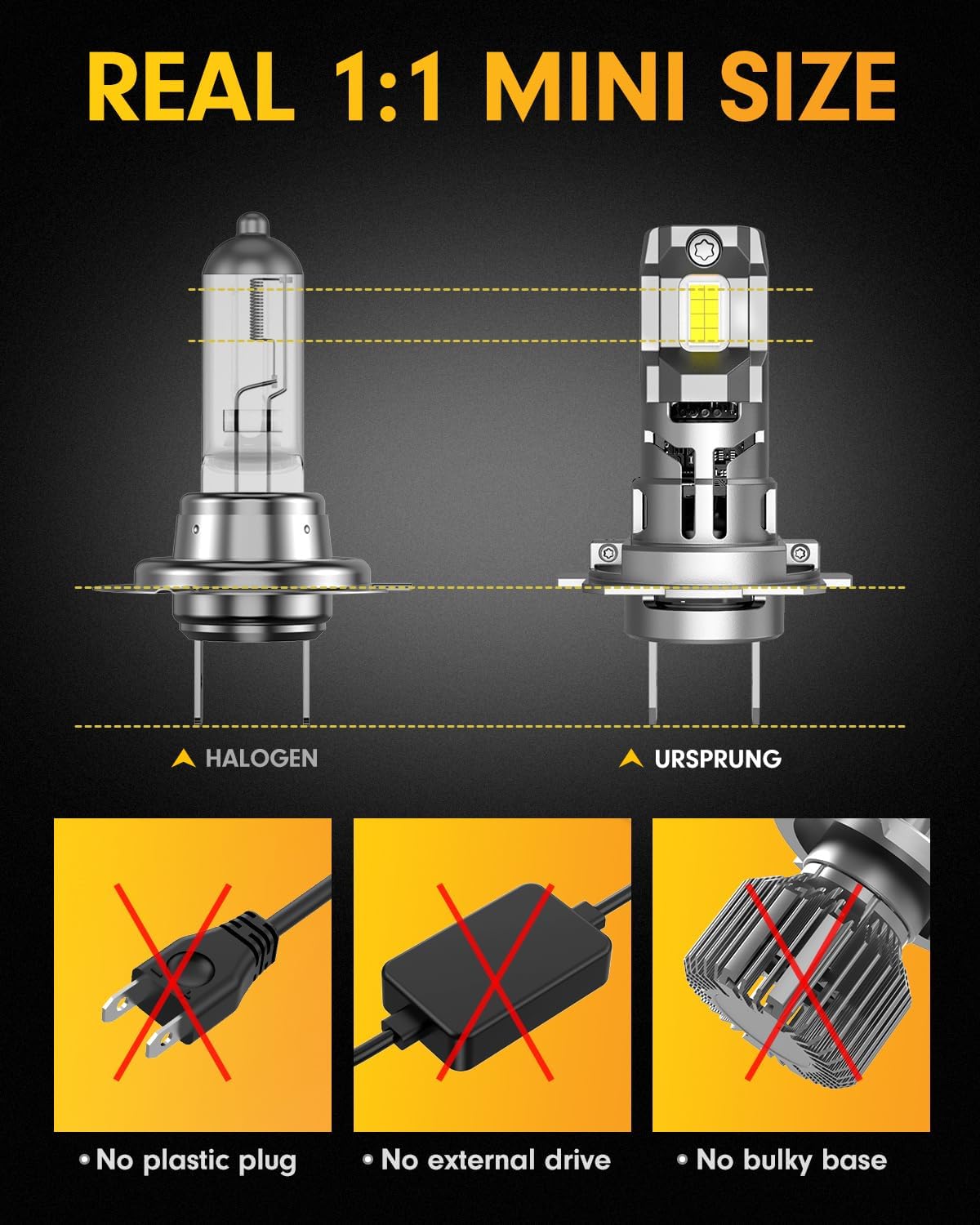 Thumbnail 6 de FORENNER replacement bulbs H7