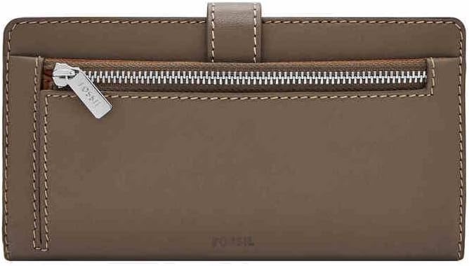 Thumbnail 2 de Fossil smooth leather tab bifold wallet with ID window, zip pocket and 12 card slots